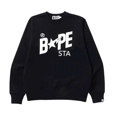 BAPE SS22 Crewneck Sweatshirt with Star Letter Print 1I30-113-018