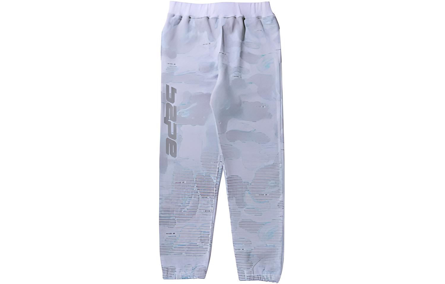BAPE SS22 Glow-In-The-Dark Letter Print Code Graphic Track Pants Men’s. 1I30-152-013