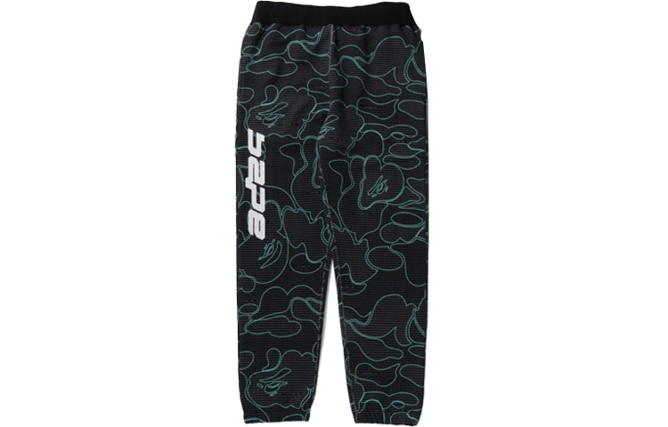 Order BAPE SS22 グローインザダーク ロゴプリント コード グラフィック トラックパンツ メンズ 1I30-152-013