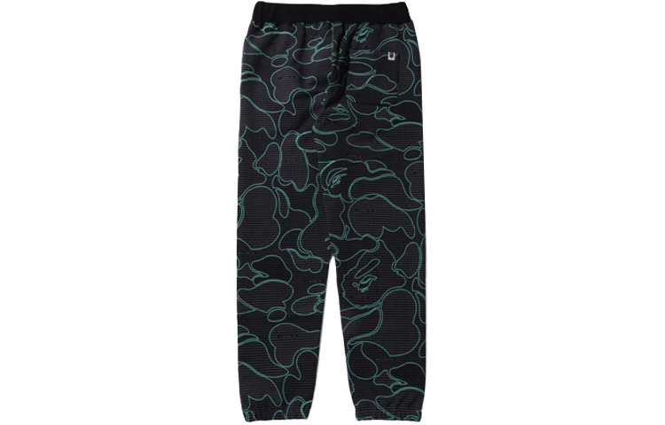 Lookbook BAPE SS22 グローインザダーク ロゴプリント コード グラフィック トラックパンツ メンズ 1I30-152-013