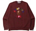 Lookbook BAPE SS22 Multicolor Logo Patch Crewneck Pullover Sweatshirt. 0ZXSWM113002G