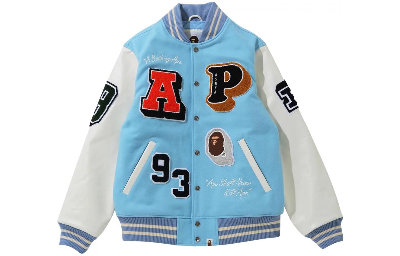 BAPE SS23 3D Letter Print Baseball Collar Button-Up Jacket Menswear 1H70-141-003 圖 3