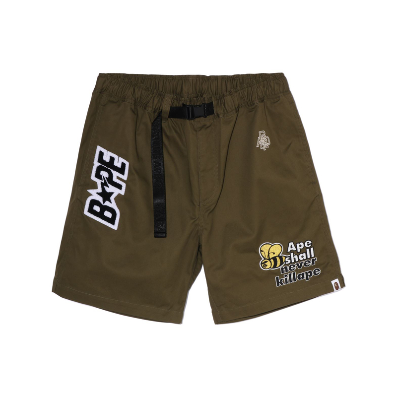 BAPE SS23  Bee Embroidery Logo Star Adjustable Waist Casual Shorts. 0ZXSPM153006K 圖 6