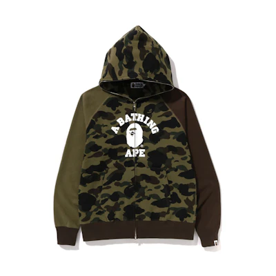BAPE SS23 Ape Letter Print Camo Patchwork Hoodie 0ZXSWM115015K