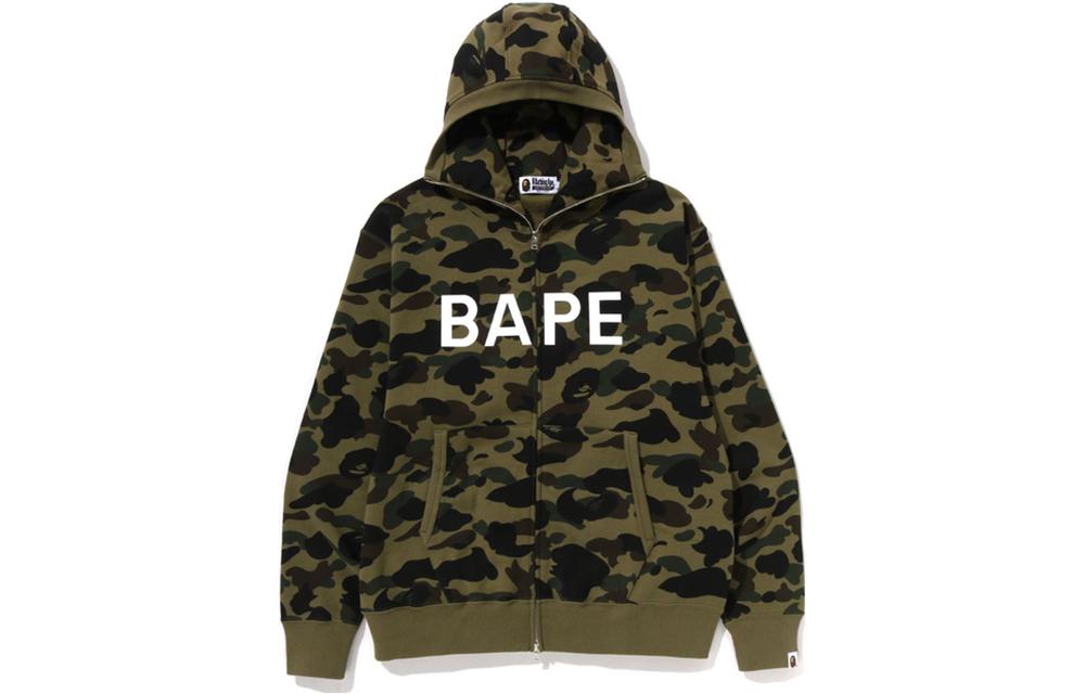 BAPE SS23 Camo Letter Print Hoodie 0ZXSWM115012K