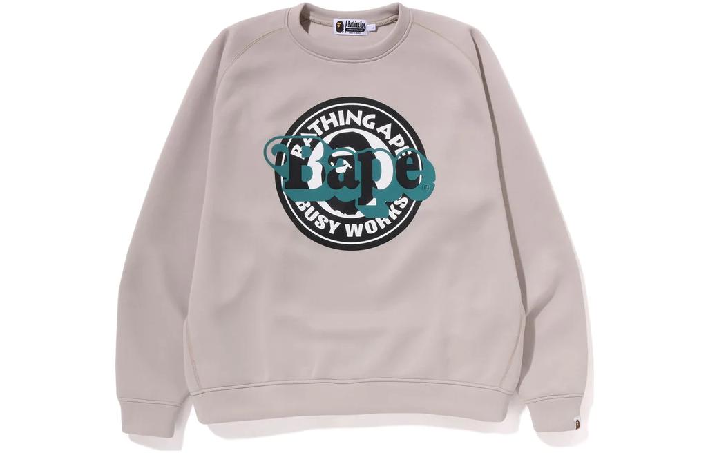 BAPE SS23 Circular Logo Print Pullover Sweatshirt Men’s - Dark Pink 1J20-113-008