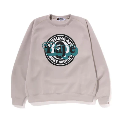 BAPE SS23 Circular Logo Print Pullover Sweatshirt Men’s - Dark Pink 1J20-113-008