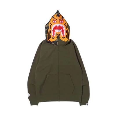 BAPE SS23 Full-Zip Solid Color Hoodie 1I30-115-014