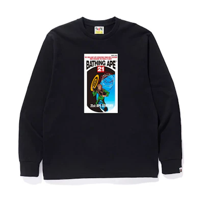 BAPE SS23 Graphic Print Crewneck Pullover Sweatshirt 1J30-111-015