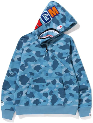 BAPE SS23 蜂巢迷彩鲨鱼连帽拉链卫衣 春夏男女款 1J30-115-009 Buy BAPE SS23 蜂巢迷彩鲨鱼连帽拉链卫衣 春夏男女款 1J30-115-009