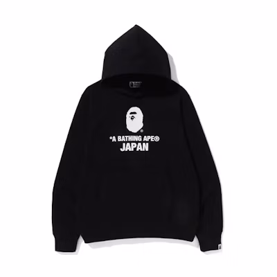 BAPE SS23 Horizontal Letter Print Pullover Hoodie Long Sleeve 1J22-114-001