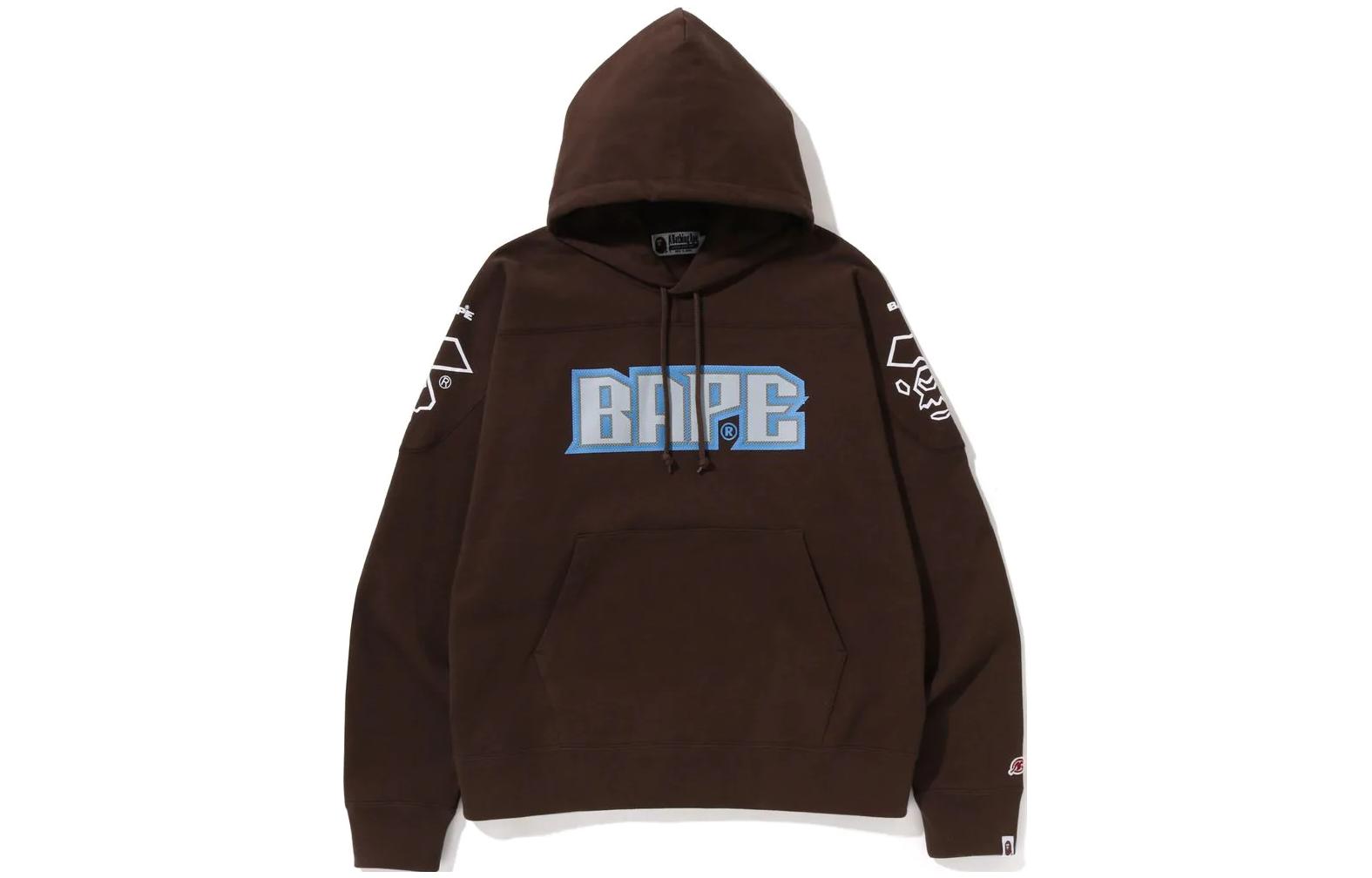 BAPE SS23 Letter Print Drawstring Hoodie 1J30-114-009