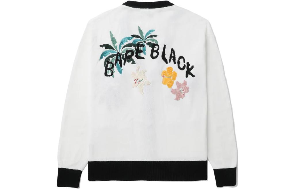 Purchase 베이프 SS23 야자수 자수 가디건 브이넥 니트 스웨터. 1J20-120-001