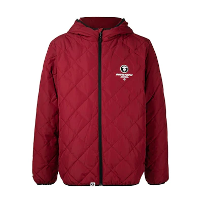 BAPE SS23 Quilted Logo Print Red Jacket ADN7-472-XXH