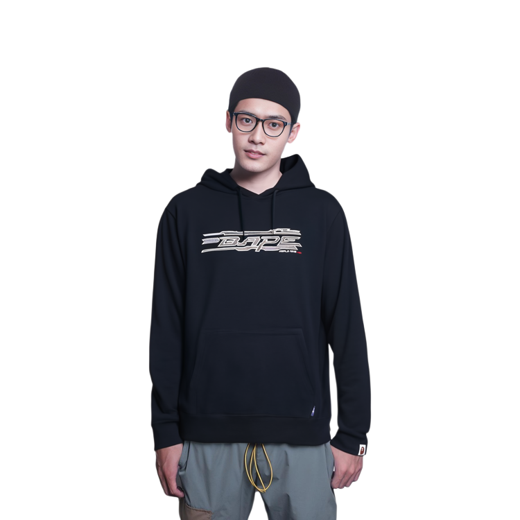 BAPE SS23 Solid Color Logo Embroidered Pullover Hoodie 1J30-114-006 圖 3