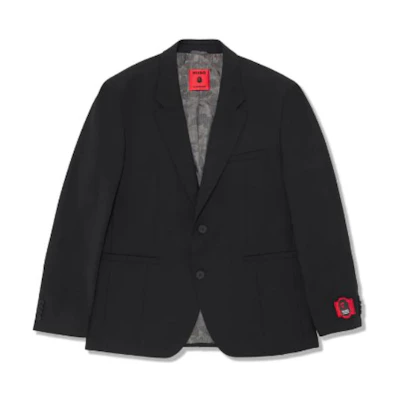 BAPE SS23 Solid V-Neck Long Sleeve Jacket Black 7I23-142-902