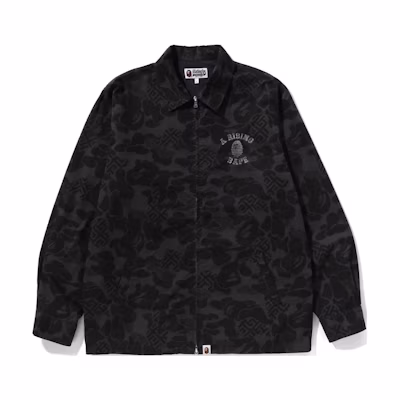BAPE SS24 Asia Camo Limited Logo Embroidered Zip Jacket Unisex 0ZXLJMX40004M