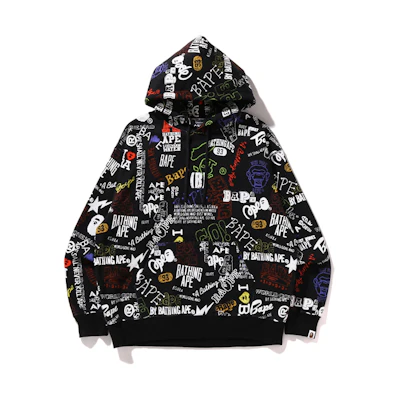 BAPE SS24 Hand-Drawn Graphic Hoodie 0ZXSWM114301M