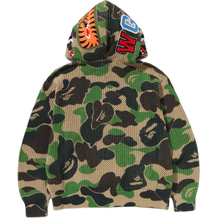 BAPE SS25 ABC Camo Full-Zip Shark Patch Hoodie Casual Wear 1L30-115-306 圖 7