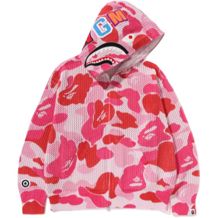 BAPE SS25 ABC Camo Full-Zip Shark Patch Hoodie Casual Wear 1L30-115-306 圖 8