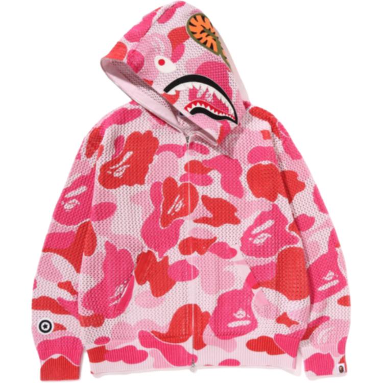 BAPE SS25 ABC Camo Full-Zip Shark Patch Hoodie Casual Wear 1L30-115-306 圖 9