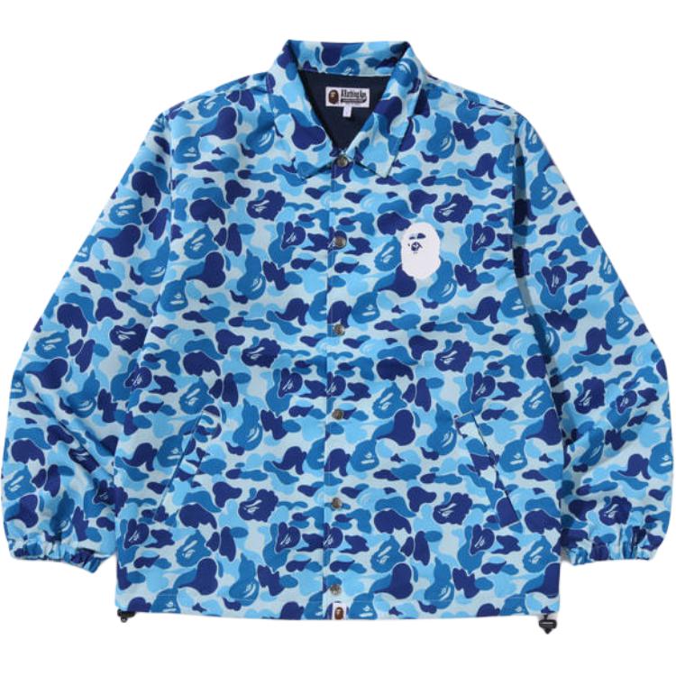 Shop BAPE SS25 ABC迷彩猿頭印花男士寬鬆版型外套 0ZXLJM010401O