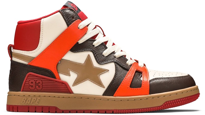 베이프 스타 93 하이 '레드 오렌지 라이트 샌드' 001FWG701034X Buy 베이프 스타 93 하이 '레드 오렌지 라이트 샌드' 001FWG701034X