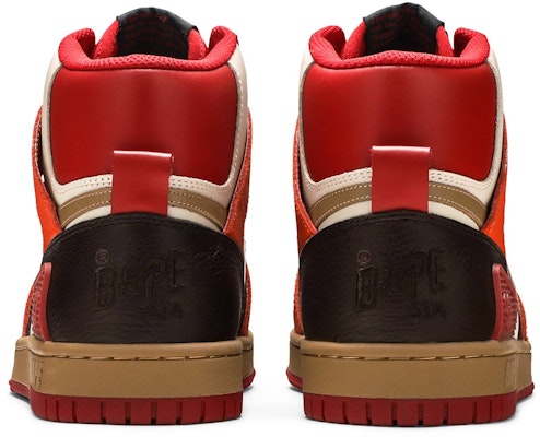 베이프 스타 93 하이 '레드 오렌지 라이트 샌드' 001FWG701034X Details for 베이프 스타 93 하이 '레드 오렌지 라이트 샌드' 001FWG701034X