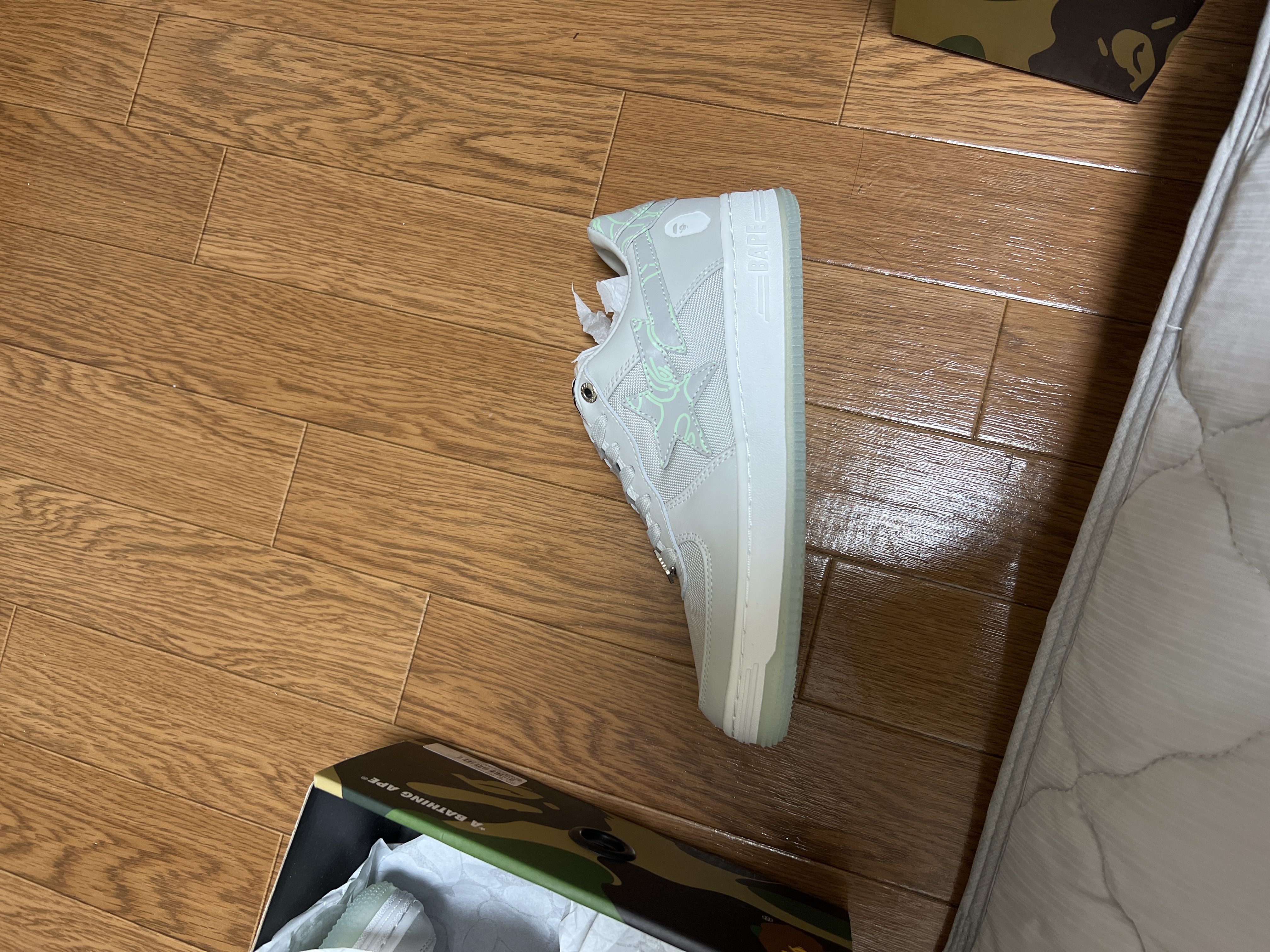 BAPE Sta 'Text Code Gray'