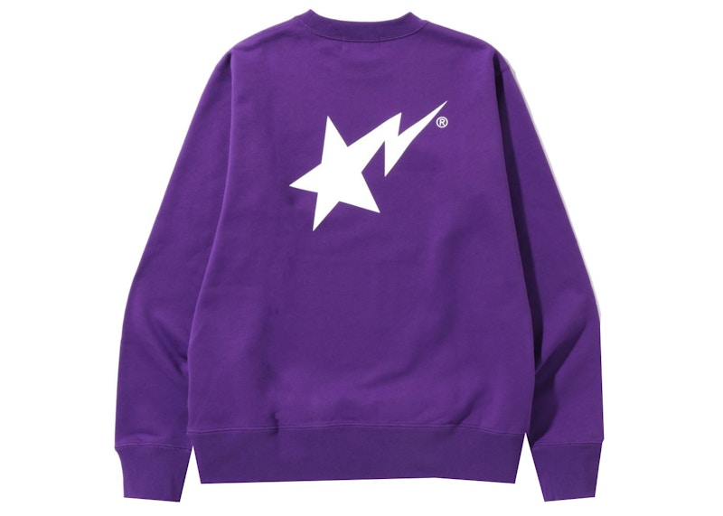 BAPE Sta Logo Crewneck Purple 圖 2