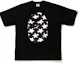 Buy BAPE STA 图案大猿头宽松T恤 黑色/黑色