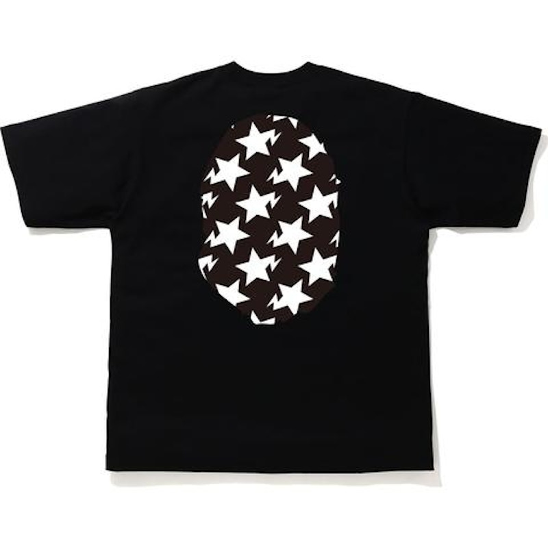 Order BAPE STA 图案大猿头宽松T恤 黑色/黑色