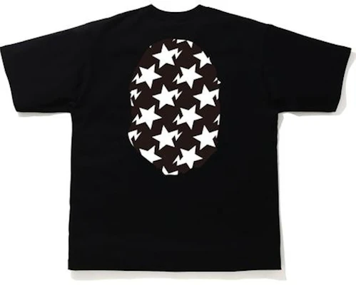 BAPE STA 图案大猿头宽松T恤 黑色/黑色 Order BAPE STA 图案大猿头宽松T恤 黑色/黑色