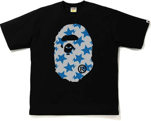 Camiseta BAPE STA Big Ape Head Relajada Negra/Gris. Buy Camiseta BAPE STA Big Ape Head Relajada Negra/Gris.