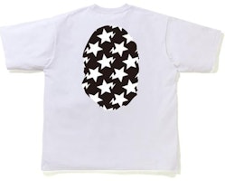 BAPE STA Motif Kepala Ape Besar T-shirt Santai Putih/Hitam Order BAPE STA Motif Kepala Ape Besar T-shirt Santai Putih/Hitam