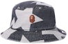 Order BAPE Sta Pattern Denim Bucket Hat Black