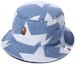 Buy BAPE Sta Pattern Denim Bucket Hat Indigo