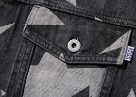 Chaqueta Denim Negra BAPE Sta Pattern Loose Fit Order Chaqueta Denim Negra BAPE Sta Pattern Loose Fit