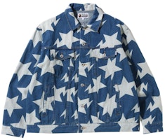 BAPE Sta Pattern Loose Fit Denim Jacket Indigo BAPE Sta Pattern Loose Fit Denim Jacket Indigo