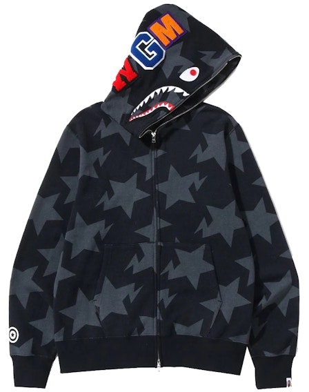 bape-sta-pattern-shark-full-zip-hoodie-black
