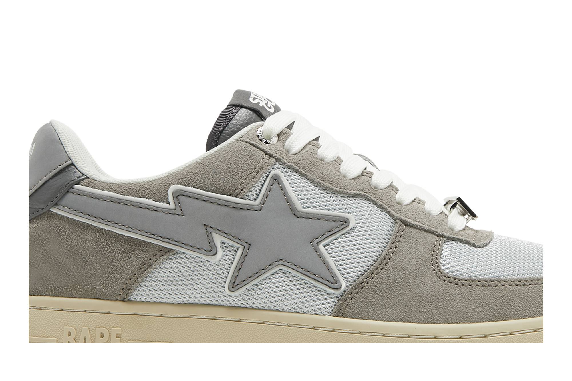 Order BAPE Stadium Goods x Bapesta 'Lexington Grey' Abu-Abu M000002-H