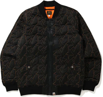 BAPE Star Quilted Zip Jacket 0ZXJKM140020F Buy BAPE Star Quilted Zip Jacket 0ZXJKM140020F