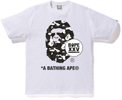 Bape Store Dsmg XXV Ape Head Tee White