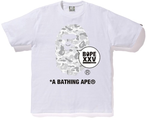 Kaos Bape Store Harajuku XXV Ape Head Putih Buy Kaos Bape Store Harajuku XXV Ape Head Putih