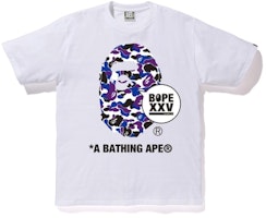 Bape Store Hong Kong XXV Ape Head Tee White