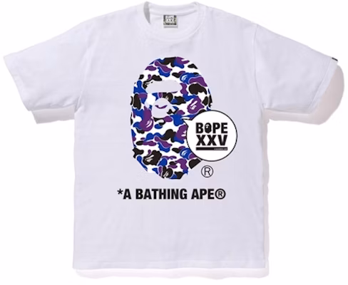 Bape Store Hong Kong XXV Ape Head Tee White Buy Bape Store Hong Kong XXV Ape Head Tee White