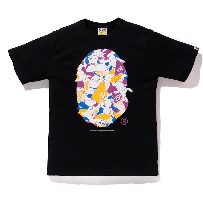 BAPE Store LA Medicom Bear Tee Black