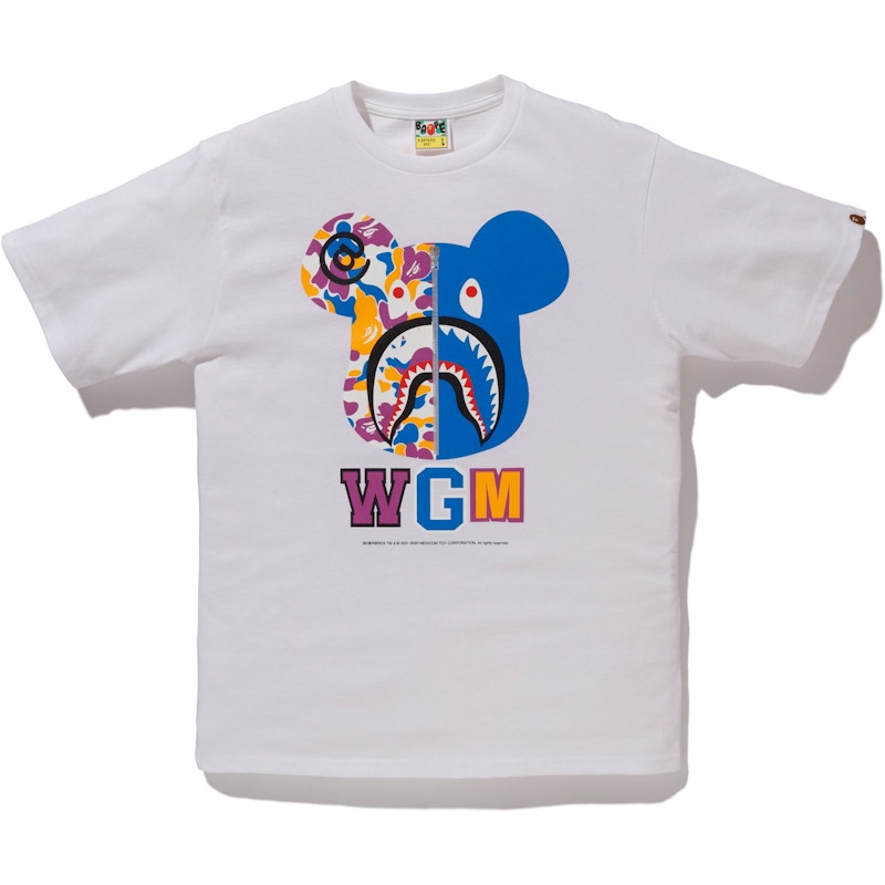 Buy BAPE Store LA Shark Bear Baju-T Putih