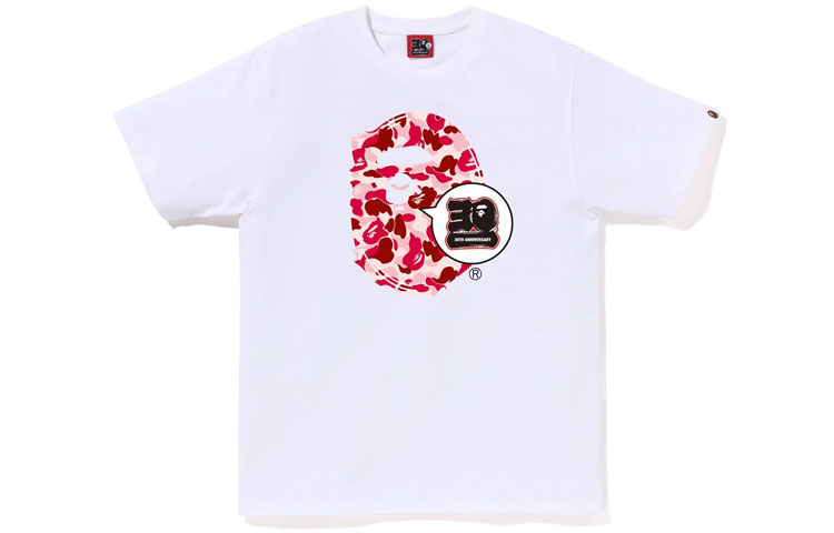 BAPE Store Maebashi 30th Anniversary Ape Print Short Sleeve White Red T-Shirt Set. 1J22-110-025 圖 3