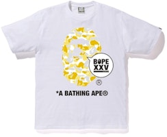 Bape Store Matsuyama XXV Ape Head Tee White